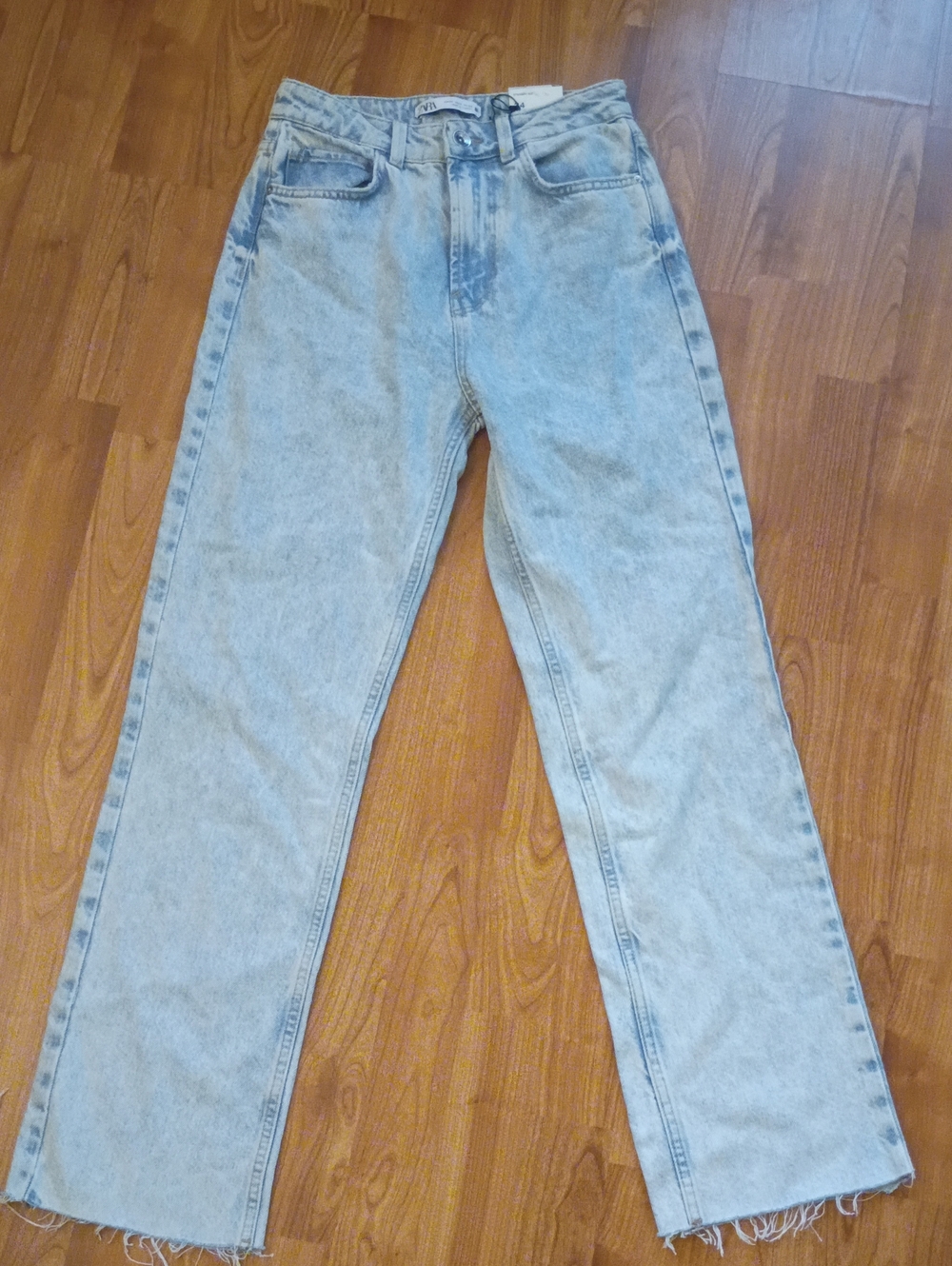 Zara Light Wash Bootcut Jeans - Light Blue